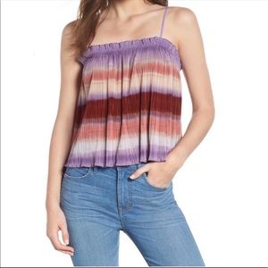 NWOT Madewell pleated ombre cami